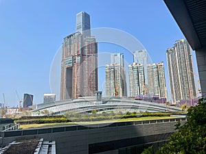 View of Hong Kong buildings