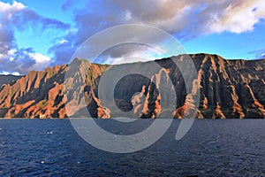 A View of the Honopu Valley from an Offshore Cruise