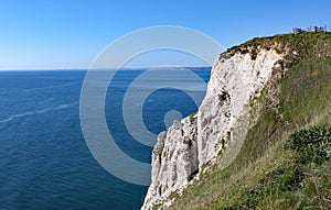 View of the Hooken undercliff on the Beer to Branscombe walk in Devon, England