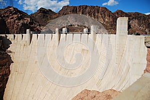 The view on the Hoover Dam from the right site