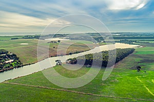 View of Hopkins River and grasslands.