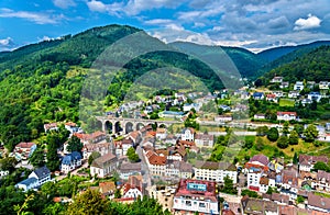 View of Hornberg village in Schwarzwald mountains - Germany