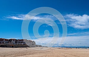 view of Hossegor beach, Nouvelle Aquitaine, France photo