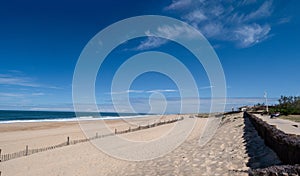 view of Hossegor beach, Nouvelle Aquitaine, France photo