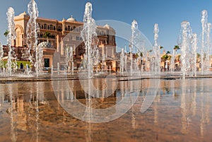 View of hotel Emirates Palace in Abu Dhabi