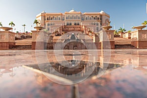 View of hotel Emirates Palace in Abu Dhabi