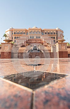 View of hotel Emirates Palace in Abu Dhabi