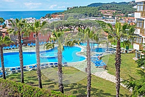 View from hotel Lloret de Mar Spain