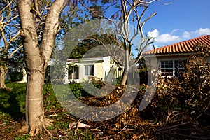 Structure damage due to Hurricane Irma