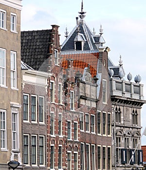 View on house fronts