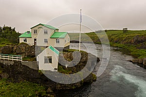 View at a house on Snaefellsnes penisola in Iceland photo