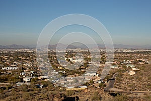 View of housing estates of Phoenix seen from South Mountain