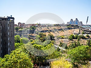 view of Hrazdan Gorge in Yerevan neighbourhood