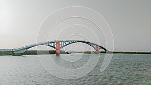 The view of Hsi-Ying-Hung bridge in Penghu