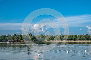 View of Huay Tung Tao Lake in Chiang Mai, Thailand