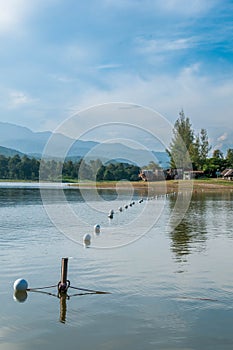 View of Huay Tung Tao Lake in Chiang Mai, Thailand