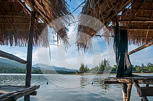 View of Huay Tung Tao Lake in Chiang Mai, Thailand