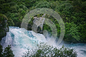 View of Huka Falls in Taupo, New Zealand