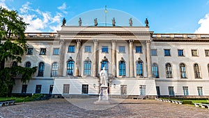 View of Humboldt University in Berlin downtown, Germany