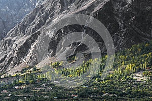 View of Hunza Valley, Pakistan.