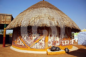 View of a hut.