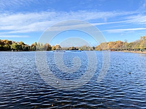 A view of Hyde Park in London
