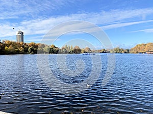 A view of Hyde Park in London