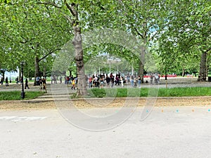 A view of Hyde Park in London