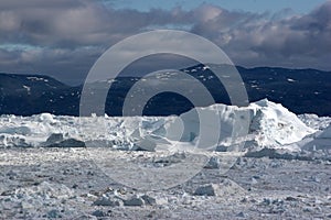 View of the Icefjord near Ilulissat photo