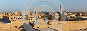 View of Ichon-Qala, the old town of Khiva, Uzbekistan. photo