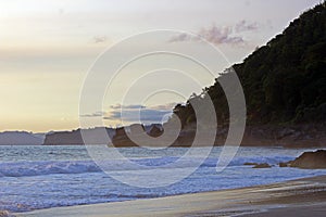 View of the idyllic Indonesian coast of Java Island
