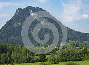 View of the idyllic Village of Pfronten in Allgaeu,Bavaria,Germany