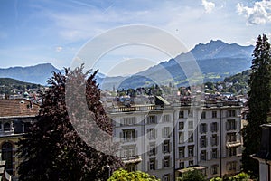 View if the Lucerne city, Switzerland
