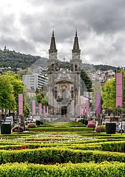 View of the Igreja dos Santos Passos church in the center of Guimaraes photo