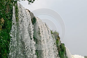 View of Iguazu Falls in Argentina and Brazil