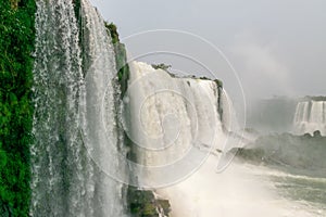 View of Iguazu Falls in Argentina and Brazil