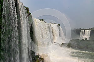 View of Iguazu Falls in Argentina and Brazil