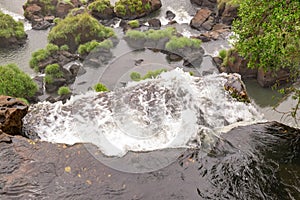 View of Iguazu Falls in Argentina and Brazil