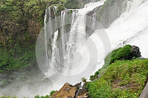 View of Iguazu Falls in Argentina and Brazil