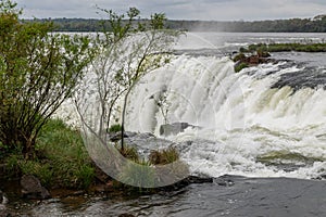 View of Iguazu Falls in Argentina and Brazil