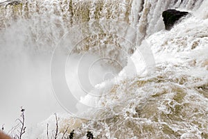 View of Iguazu Falls in Argentina and Brazil