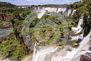 View on Iguazu falls, Argentinian side, Argentina