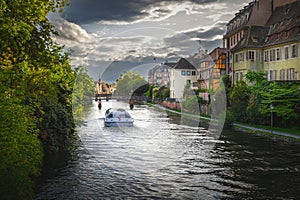 View on the Ill river in Strasbourg photo