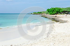 View of the image taken from eagle Beach, Aruba