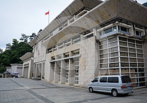 View of the Immigration Building at border in Langson, Vietnam