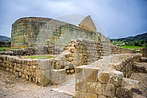 View of the Inca ruins of Ingapirca
