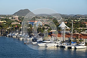 View inland over the harbour