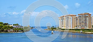 Inner side of Del Puerto canal in La Manga, web banner photo
