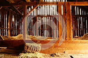 View Inside 100 Year Old Barn