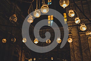 View inside old mosque at cairo, egypt